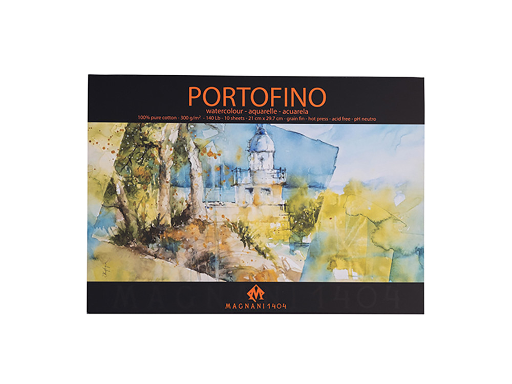 Watercolor cotton paper Portofino - Mangani 1404 - A4, 300 g, 10 sheets