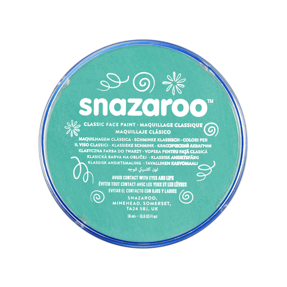 Face and body make-up paint - Snazaroo - Sea Blue, 18 ml