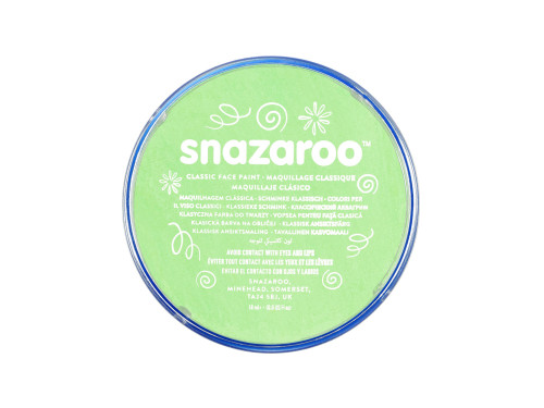 Farba do malowania twarzy - Snazaroo - Light Green, 18 ml