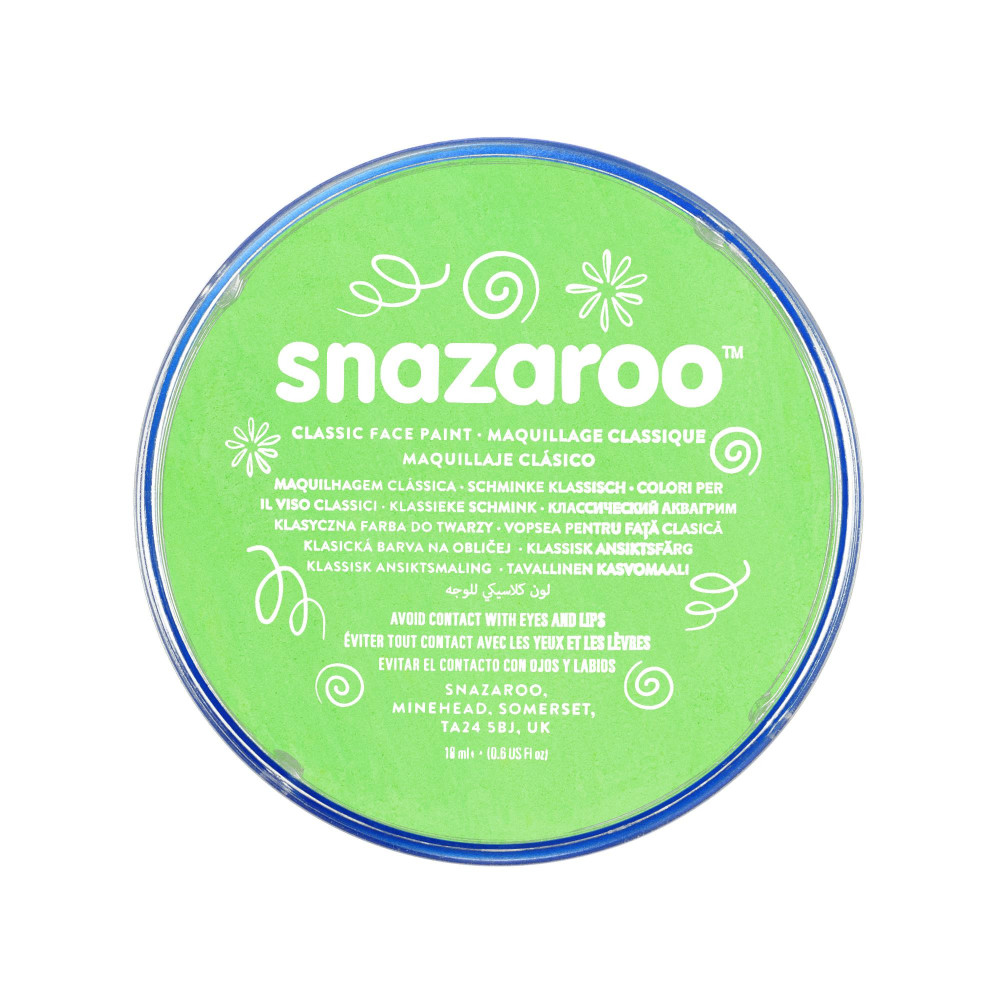 Face and body make-up paint - Snazaroo - Lime Green, 18 ml