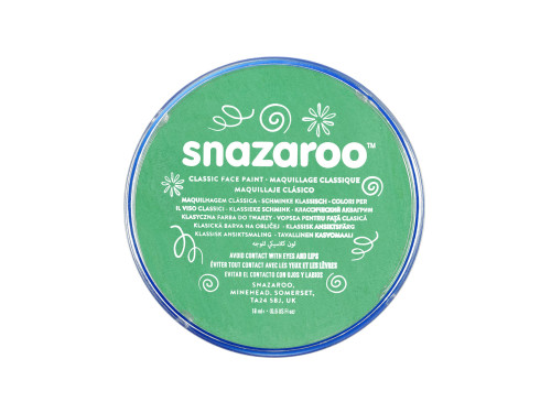 Farba do malowania twarzy - Snazaroo - Bright Green, 18 ml