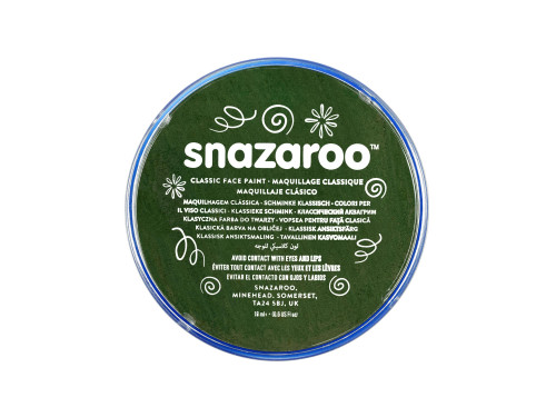 Farba do malowania twarzy - Snazaroo - Dark Green, 18 ml