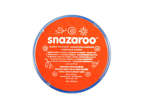 Face and body make-up paint - Snazaroo - Dark Orange, 18 ml