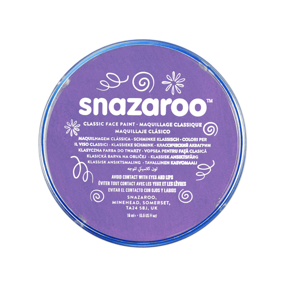 Face and body make-up paint - Snazaroo - Lilac, 18 ml