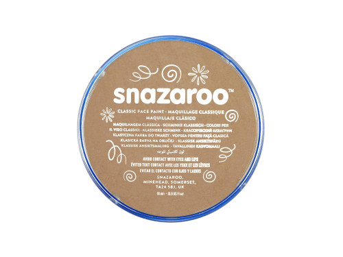Farba do malowania twarzy - Snazaroo - Light Beige, 18 ml