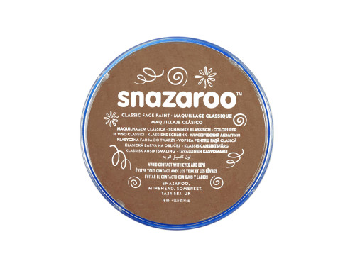 Face and body make-up paint - Snazaroo - Beige Brown, 18 ml