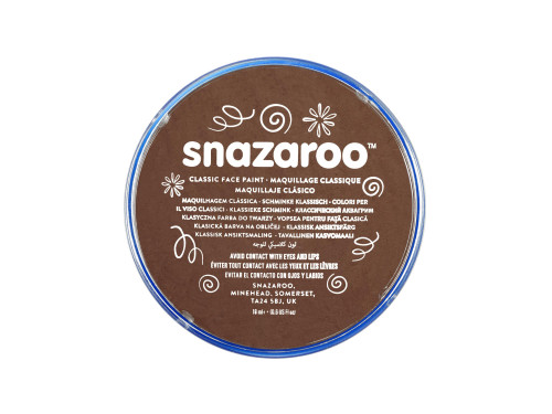 Face and body make-up paint - Snazaroo - Light Brown, 18 ml