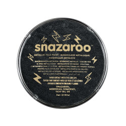 Farba do malowania twarzy - Snazaroo - Metallic Electric Black, 18 ml