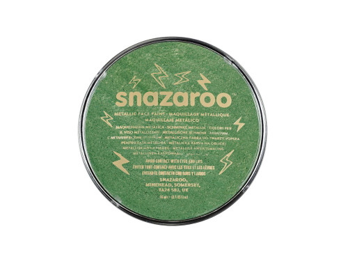 Farba do malowania twarzy - Snazaroo - Metallic Electric Green, 18 ml
