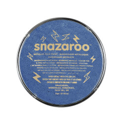 Farba do malowania twarzy - Snazaroo - Metallic Electric Blue, 18 ml