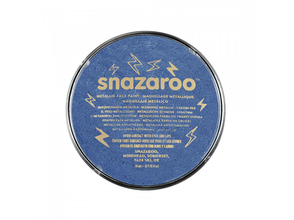 Face and body make-up paint - Snazaroo - Metallic Electric Blue, 18 ml