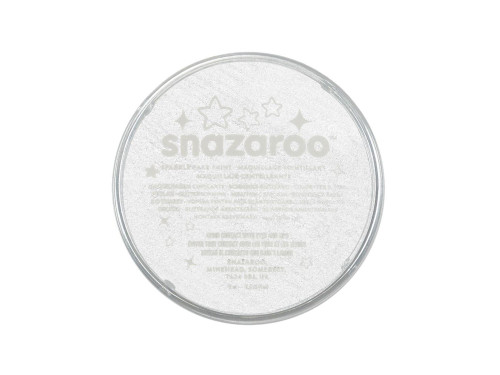 Farba do malowania twarzy - Snazaroo - Sparkle White, 18 ml