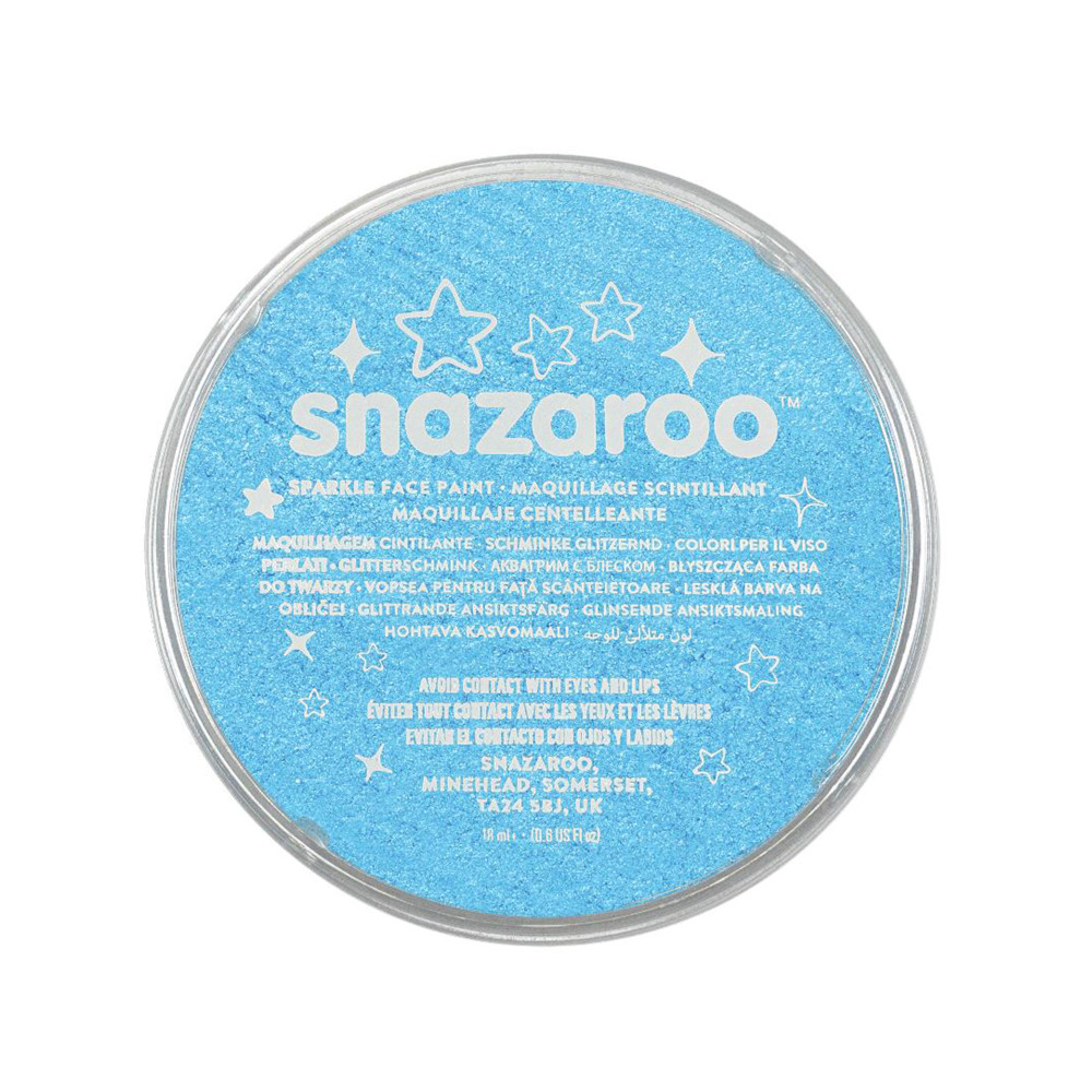 Face and body make-up paint - Snazaroo - Sparkle Turquoise, 18 ml