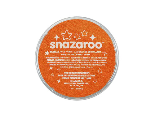 Face and body make-up paint - Snazaroo - Sparkle Orange, 18 ml