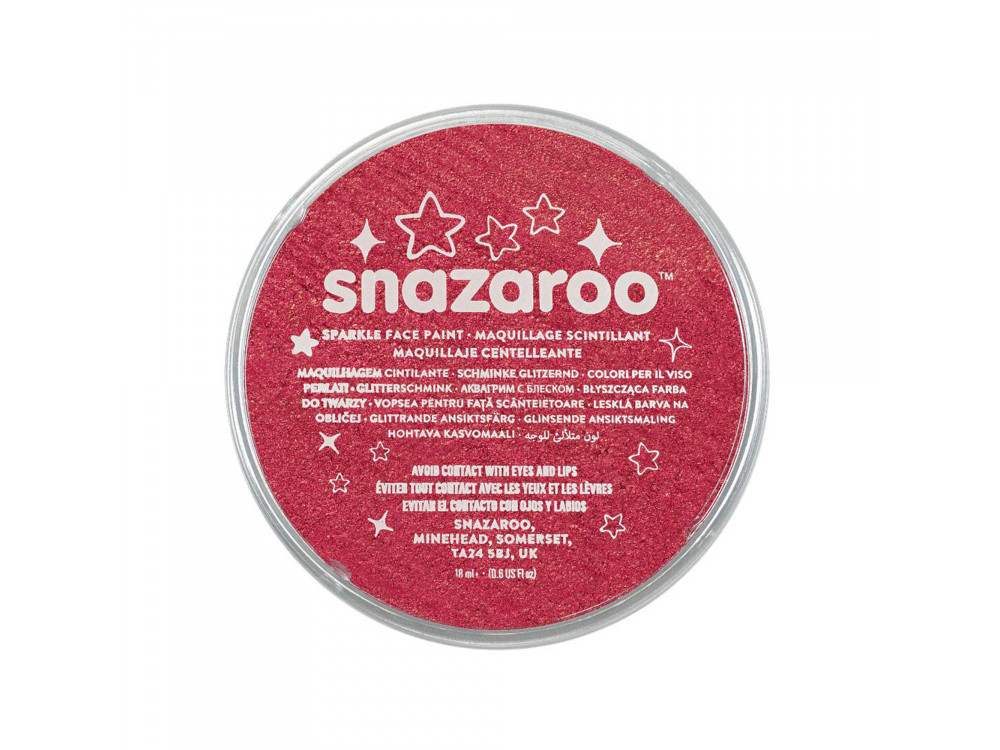 Face and body make-up paint - Snazaroo - Sparkle Red, 18 ml