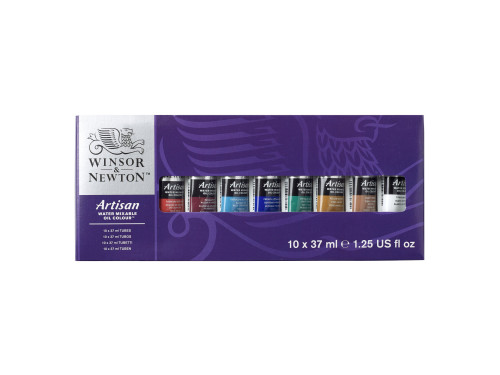 Set of Artisan oil paints in tubes - Winsor & Newton - 10 colors x 37 ml