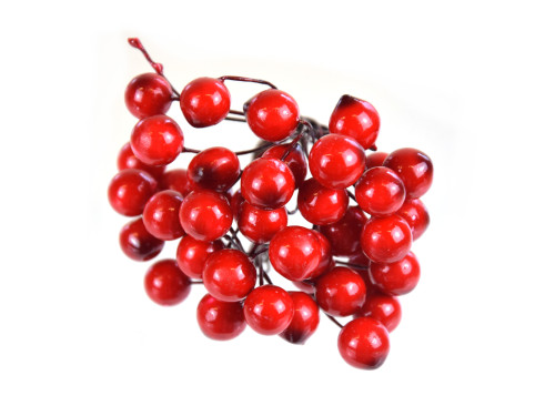 Rowan fruits on wires - 13 cm, 20 pcs