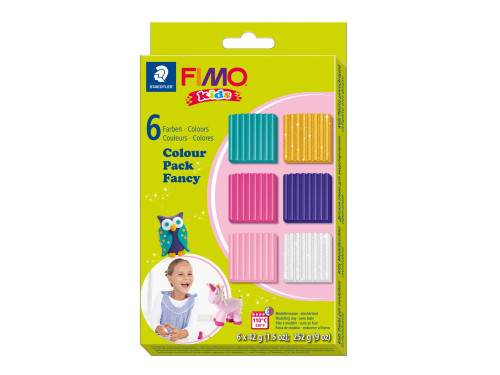 Fimo Kids modelling clay - Staedtler - Fancy, 6 colors x 42 g
