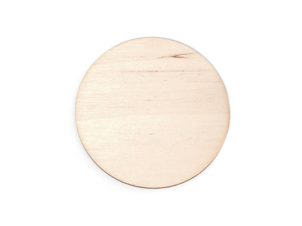 Podkładka, podstawka pod kubek, drewniana - Simply Crafting - 8 cm, 10 szt.