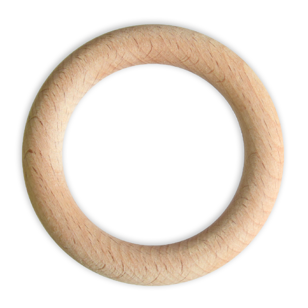Macrame wooden rings - 77 mm