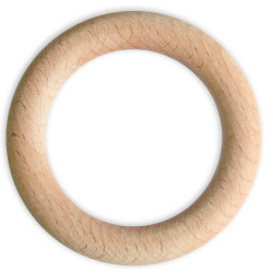 Kółko pierścień drewniany do makramy - 93 mm