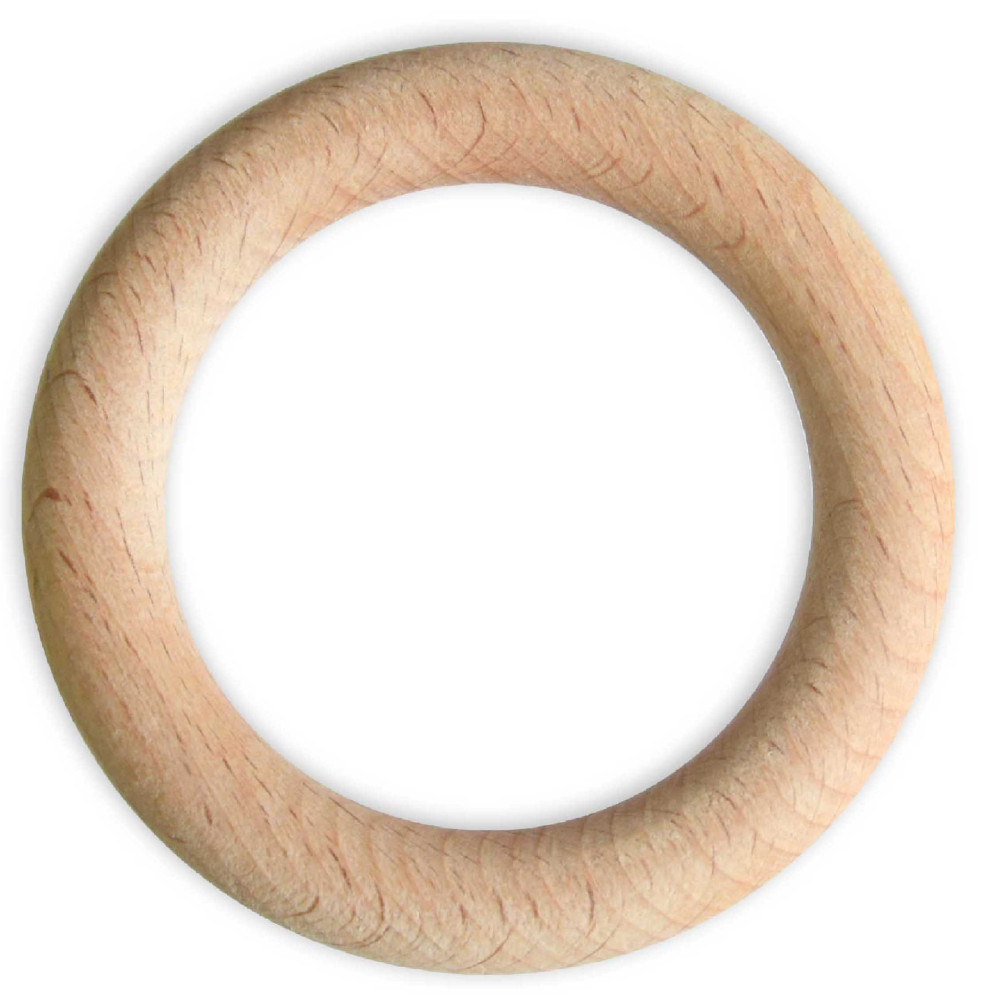 Kółko, pierścień drewniany do makramy - 93 mm, 1 szt.