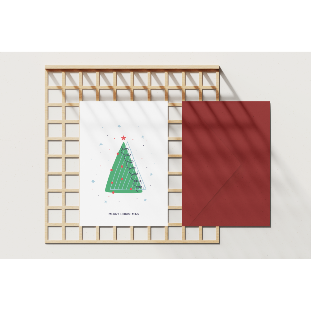 Greeting card - Eökke - Christmas tree, 12 x 17 cm