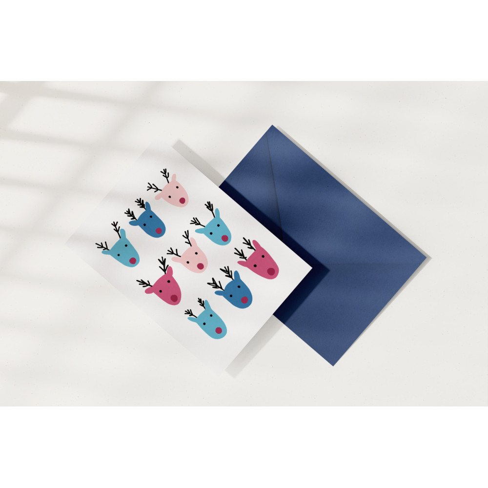 Greeting card - Eökke - Reindeers, 12 x 17 cm