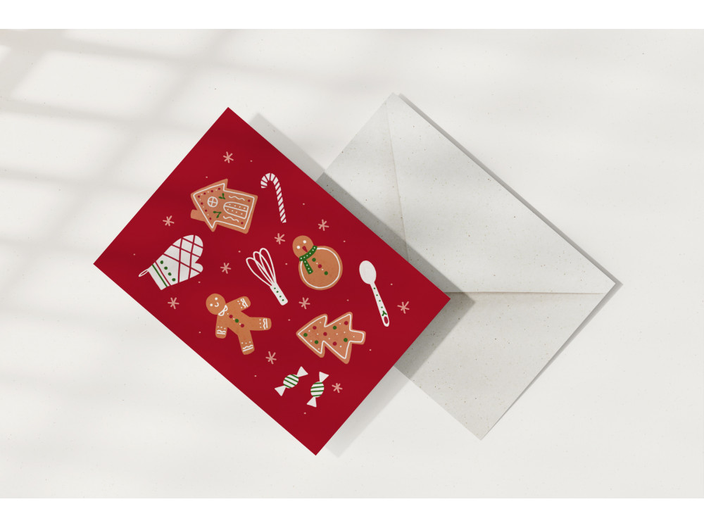 Greeting card - Eökke - Gingerbread cookies, 12 x 17 cm