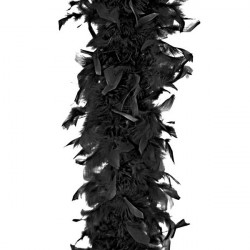Boa scarf for Halloween - black, 180 cm