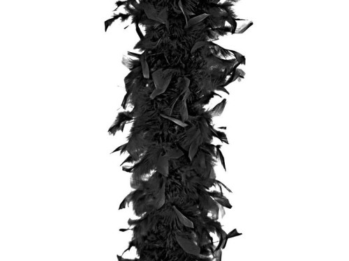 Boa scarf for Halloween - black, 180 cm