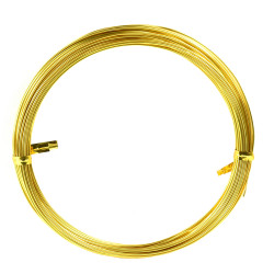 Craft floristic wire - gold, 1,5 mm x 5 m