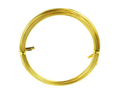 Craft floristic wire - gold, 1,5 mm x 5 m