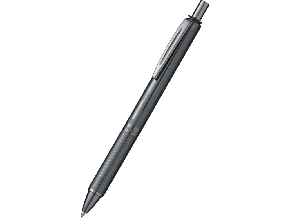 Pióro kulkowe EnerGel aluminiowe - Pentel - metaliczna czerń, 0,7 mm