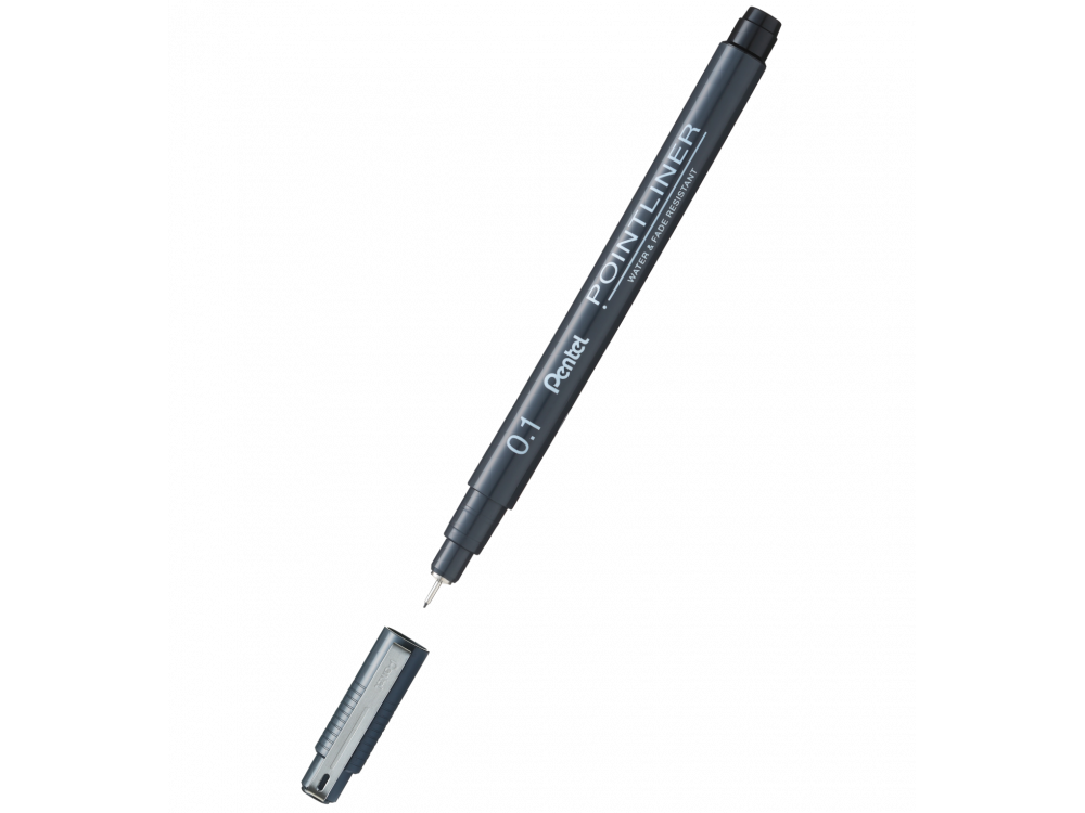 Pointliner calibrated fineliner - Pentel - black, 0,1 mm