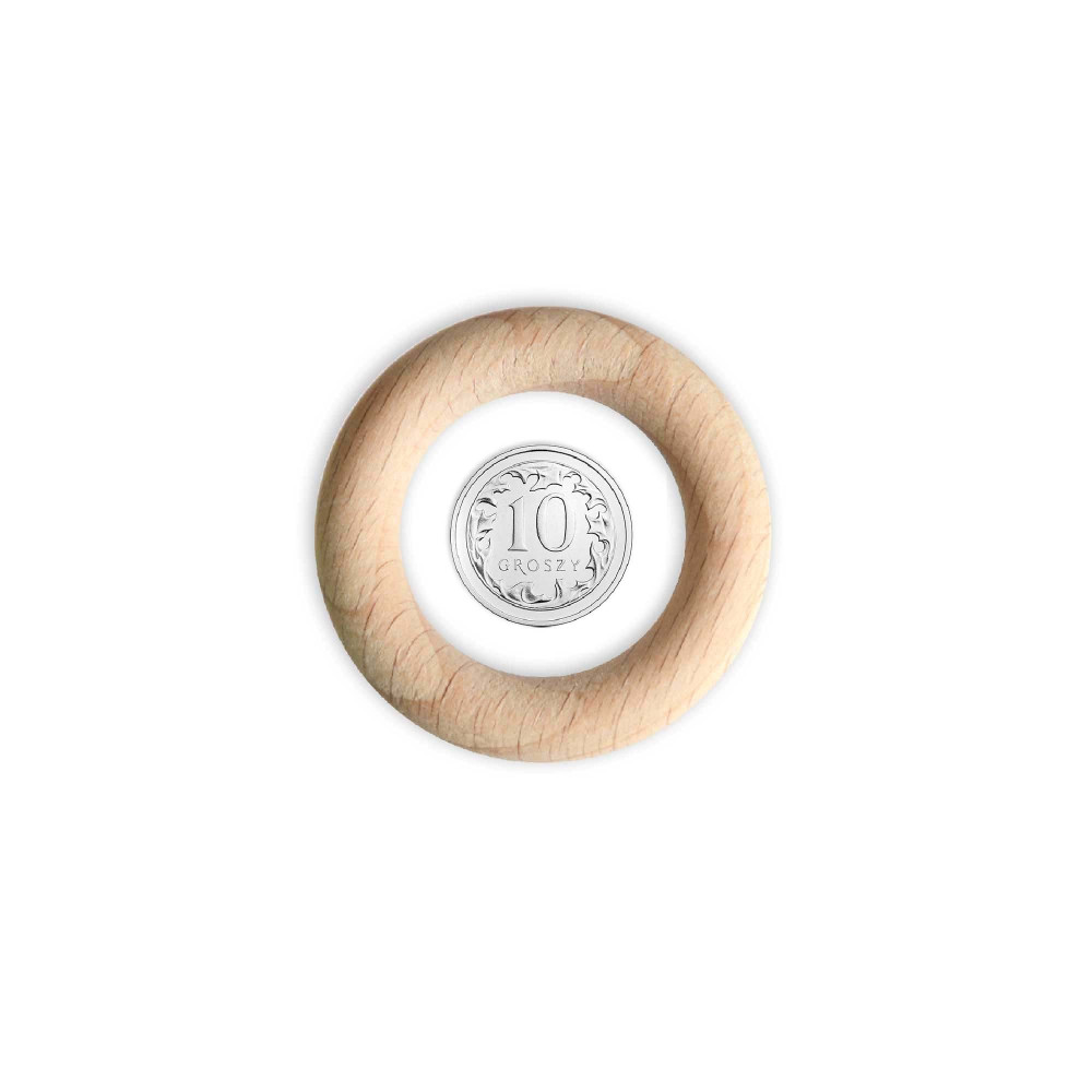 Macrame wooden rings - Rico Design - 33 mm, 10 pcs.