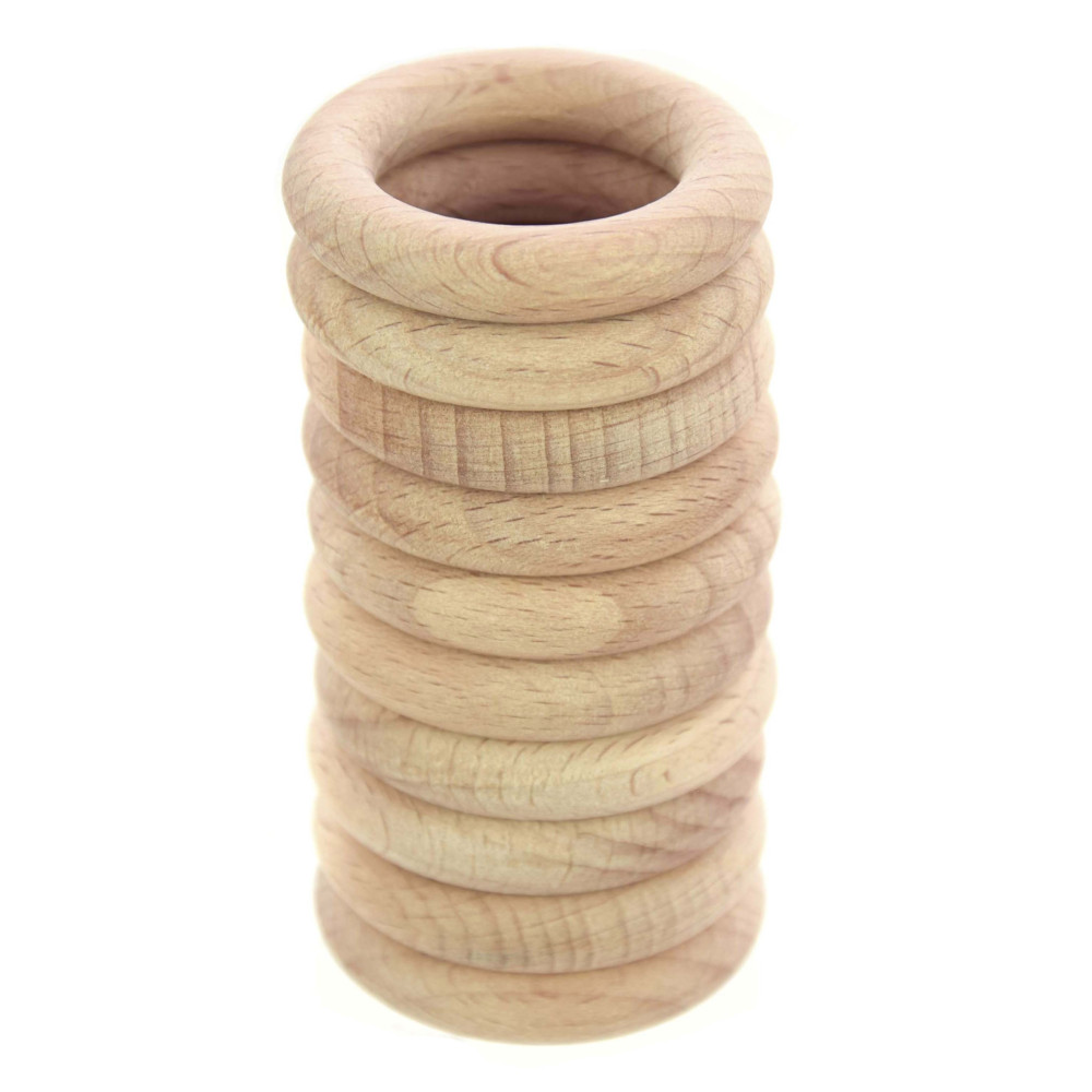 Macrame wooden rings - 93 mm, 50 pcs.