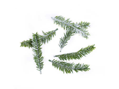 Whitened fir twigs - DpCraft - 9,5 cm, 6 pcs