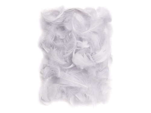 Decorative feathers - DpCraft - grey, 10 g