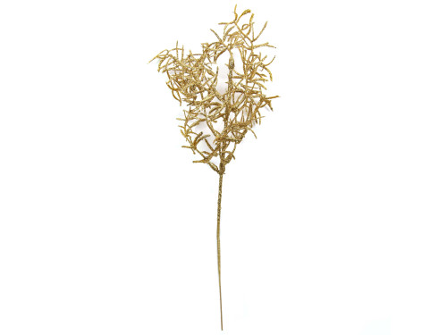 Twig with glitter - gold, 30 cm