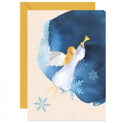 Kartka okolicznościowa - Paperwords - Świąteczny anioł, A6