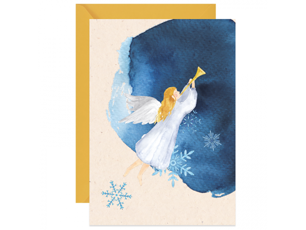 Kartka okolicznościowa - Paperwords - Świąteczny anioł, A6