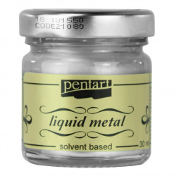 Liquid metal - Pentart - silver, 30 ml