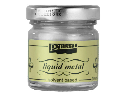 Liquid metal - Pentart - silver, 30 ml