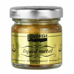 Płynny metal Liquid Metal  - Pentart - brązowy, 30 ml