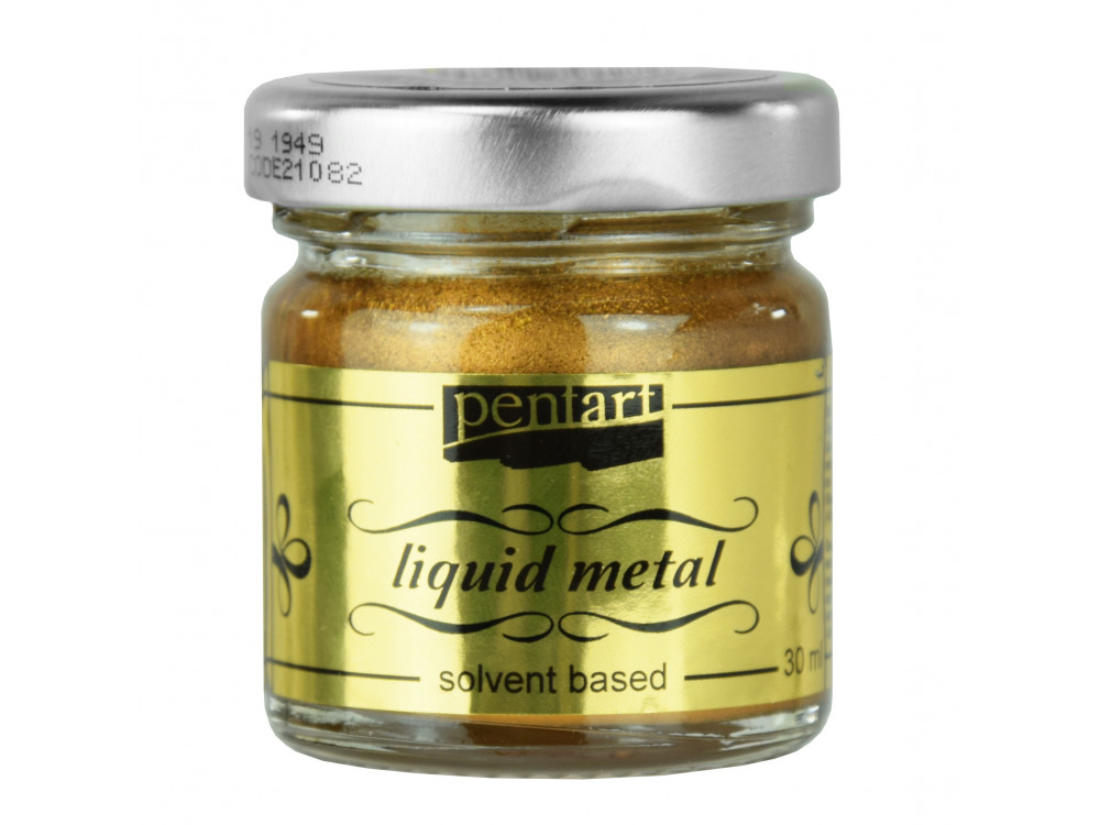 Płynny metal Liquid Metal  - Pentart - brązowy, 30 ml