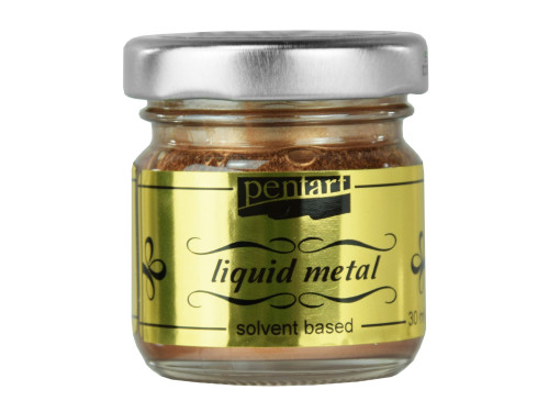 Płynny metal Liquid Metal  - Pentart - miedziany, 30 ml