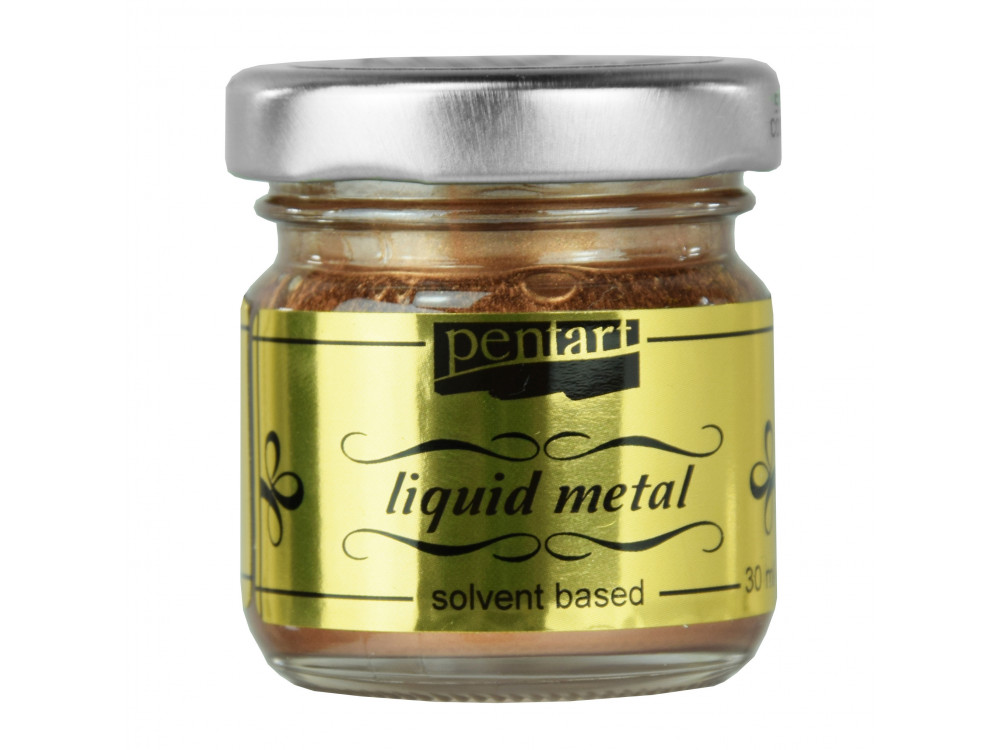 Płynny metal Liquid Metal  - Pentart - miedziany, 30 ml