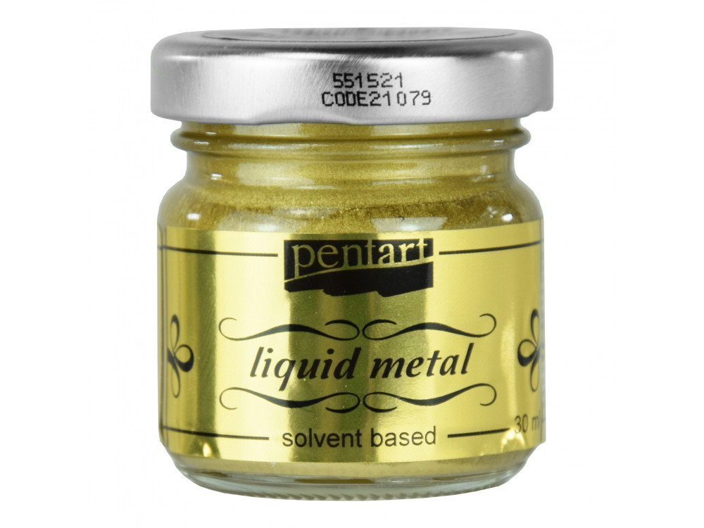 Płynny metal Liquid Metal - Pentart - złoty, 30 ml