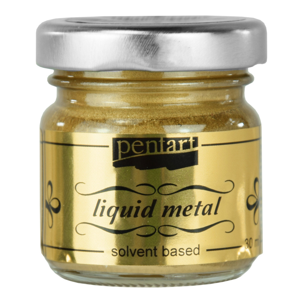 Płynny metal Liquid Metal - Pentart - antyczne złoto, 30 ml